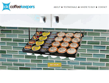 Tablet Screenshot of coffeekeepers.com